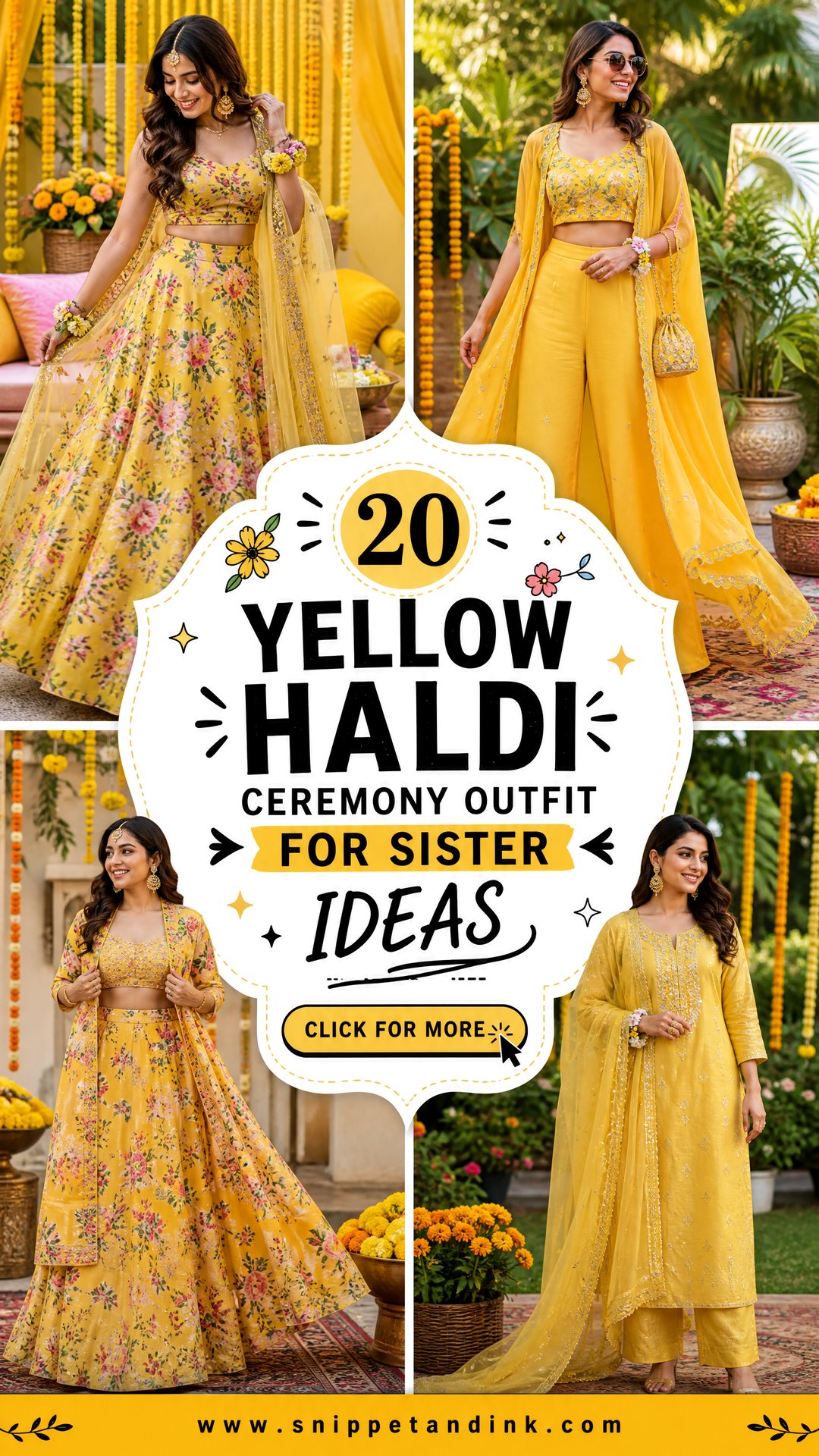 20 Yellow Haldi Ceremony Outfit for Sister Ideas Joyful Looks - 20 Yellow Haldi Ceremony Outfit for Sister Ideas: Joyful Looks