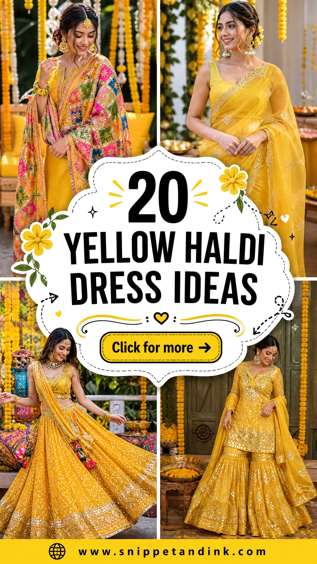 20 Yellow Haldi Dress Ideas for a Radiant Bridal Celebration - 20 Yellow Haldi Dress Ideas for a Radiant Bridal Celebration