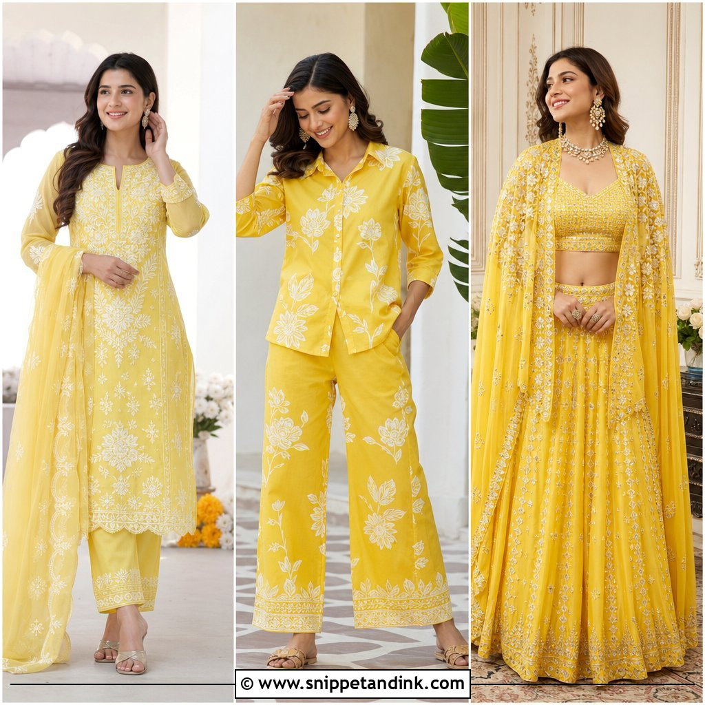 20 Yellow Haldi Outfit for Sister Ideas She’ll Truly Love