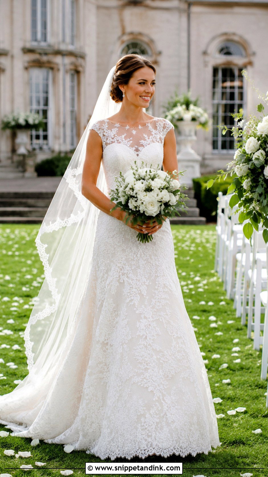 2016 Floral Lace A Line Wedding Dress - Snippet and Ink - 20 2016 Wedding Dresses