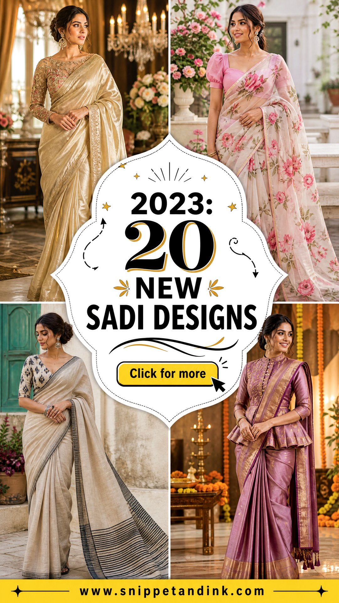 2023 20 New Sadi Designs for Timeless Saree Inspiration - 2023: 20 New Sadi Designs for Timeless Saree Inspiration