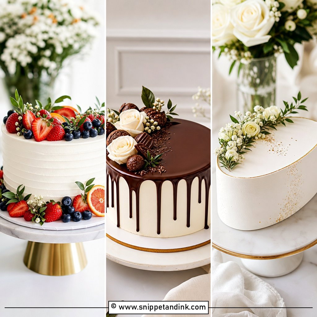 25 1 Tier Cake Ideas for Wedding Receptions With Style