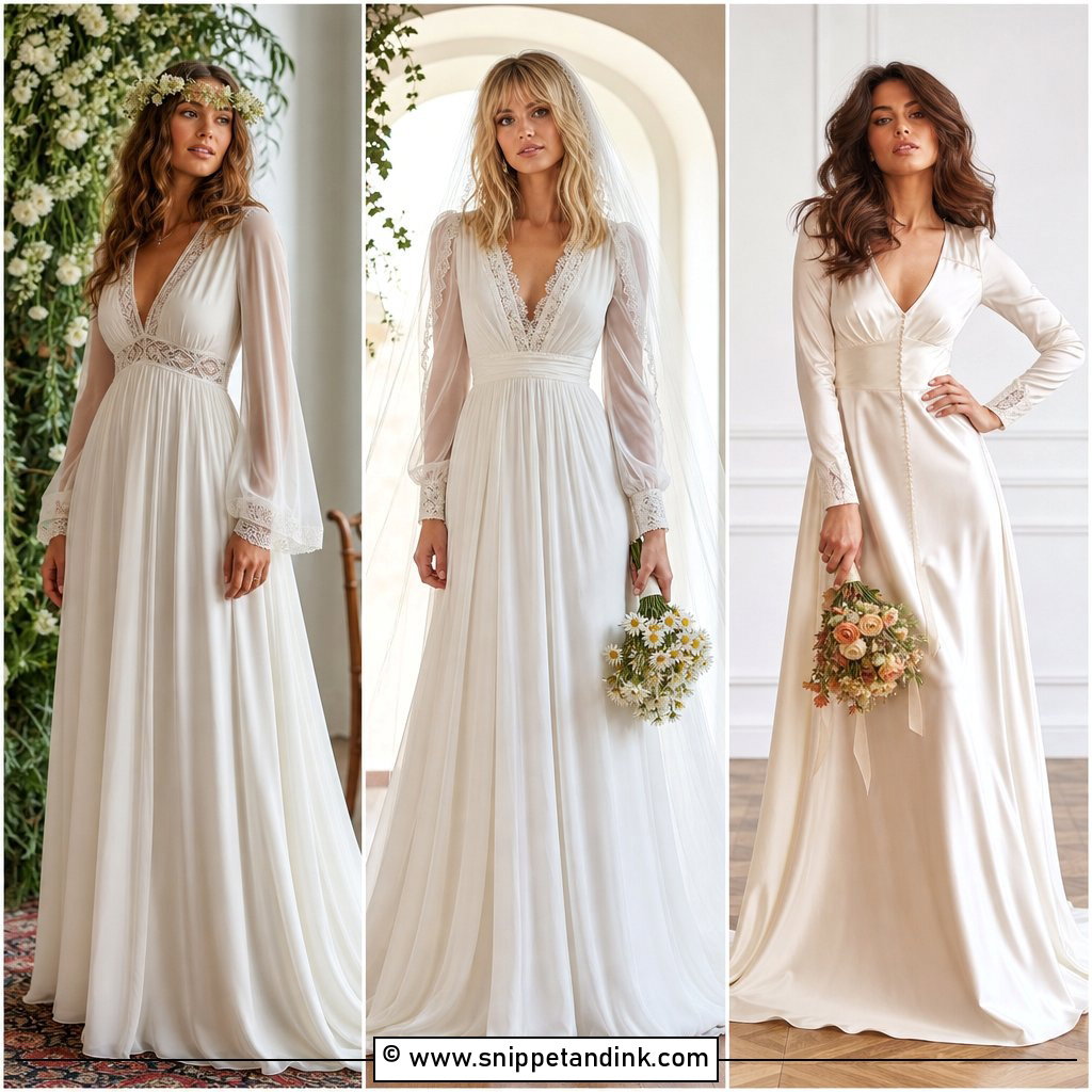 25 1970s Wedding Dress Ideas for Free-Spirited Brides
