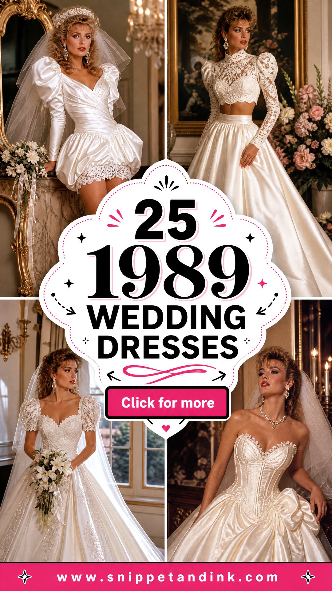 25 1989 Wedding Dresses That Capture Bold Vintage Glamour - 25 1989 Wedding Dresses That Capture Bold Vintage Glamour