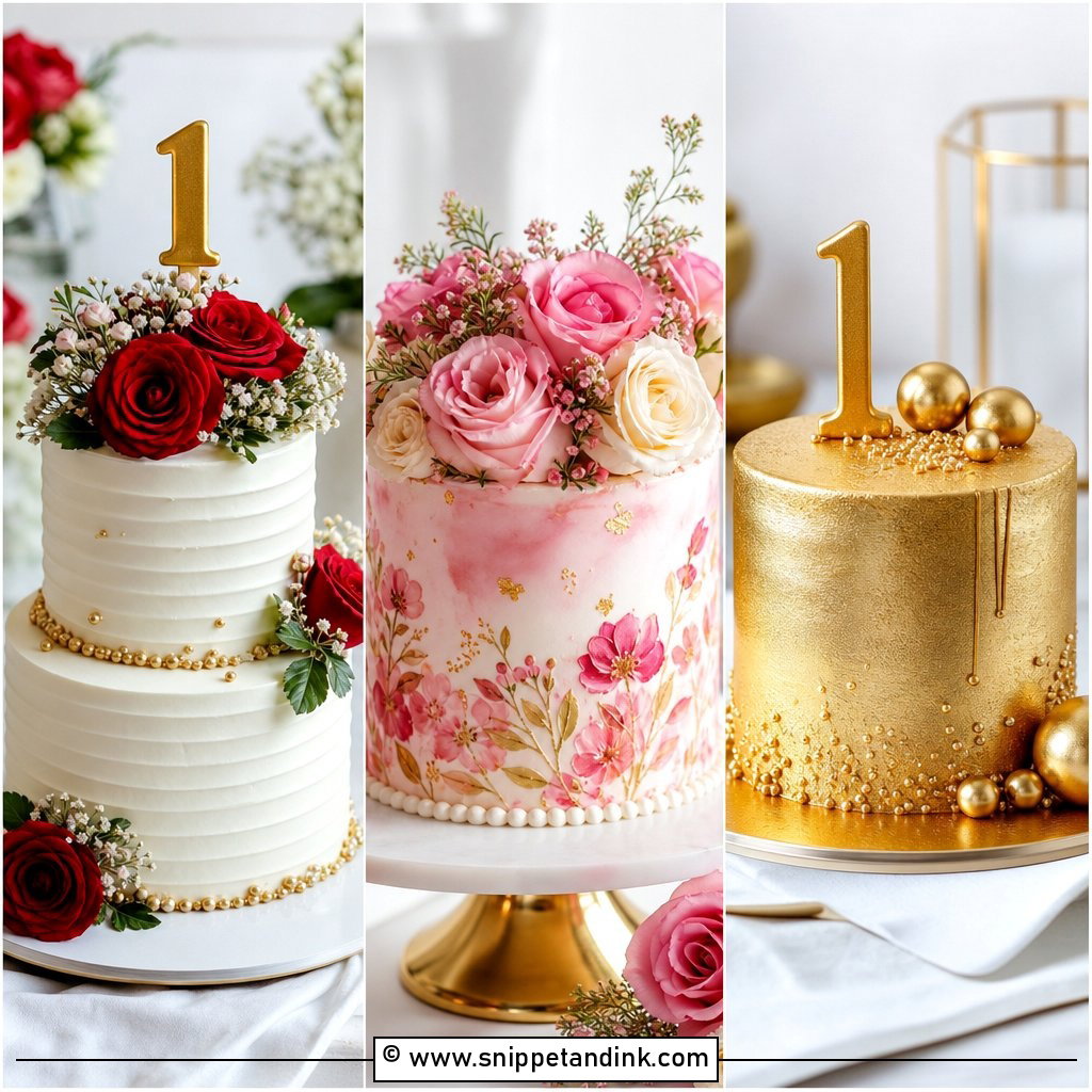 25 1st Wedding Anniversary Cake Designs for Newlyweds