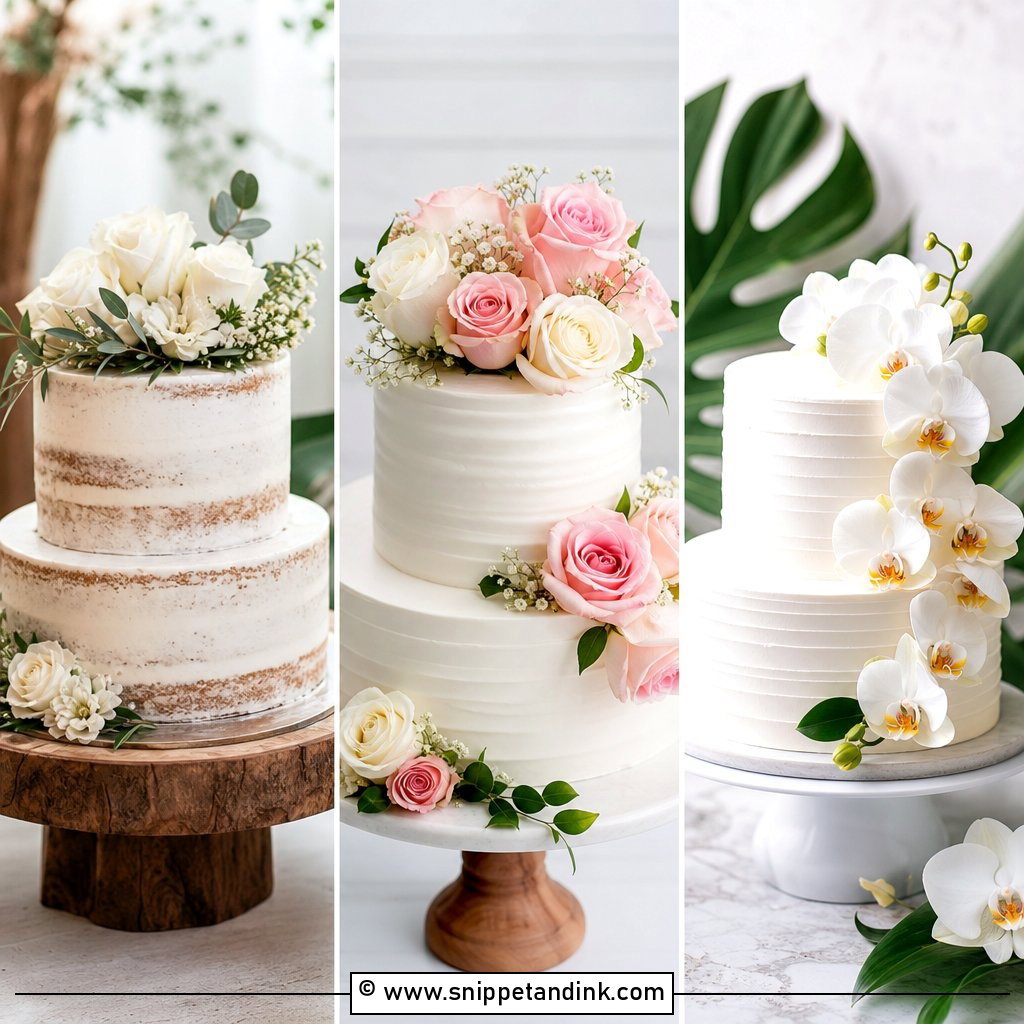 25 2 Tier Wedding Cake Ideas for Elegant Wedding Receptions