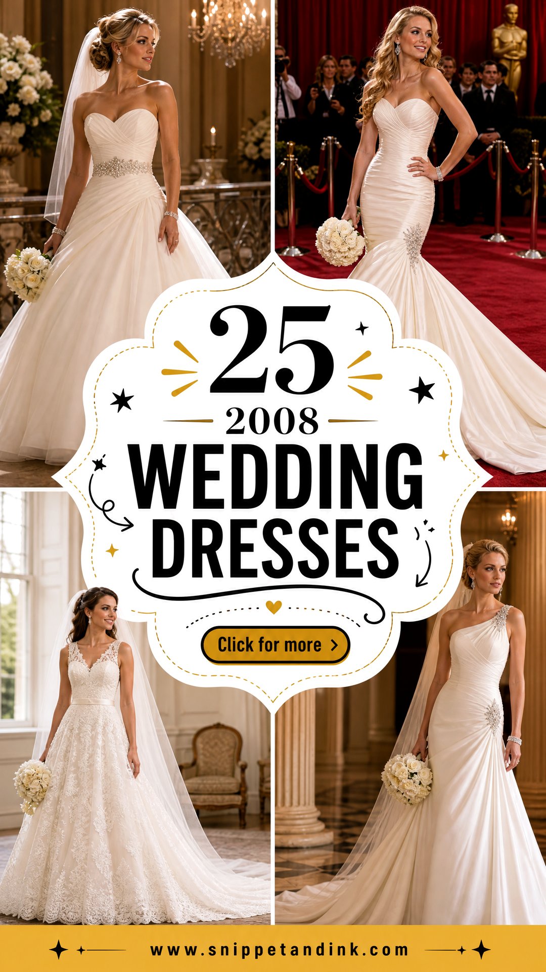 25 2008 Wedding Dresses With Timeless Red-Carpet Glamour - 25 2008 Wedding Dresses With Timeless Red-Carpet Glamour