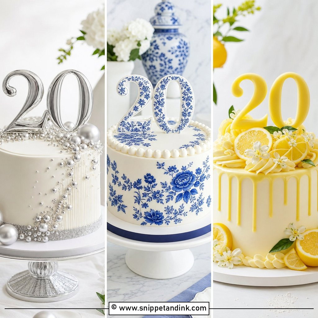 25 20th Anniversary Cake Ideas for an Elegant Milestone