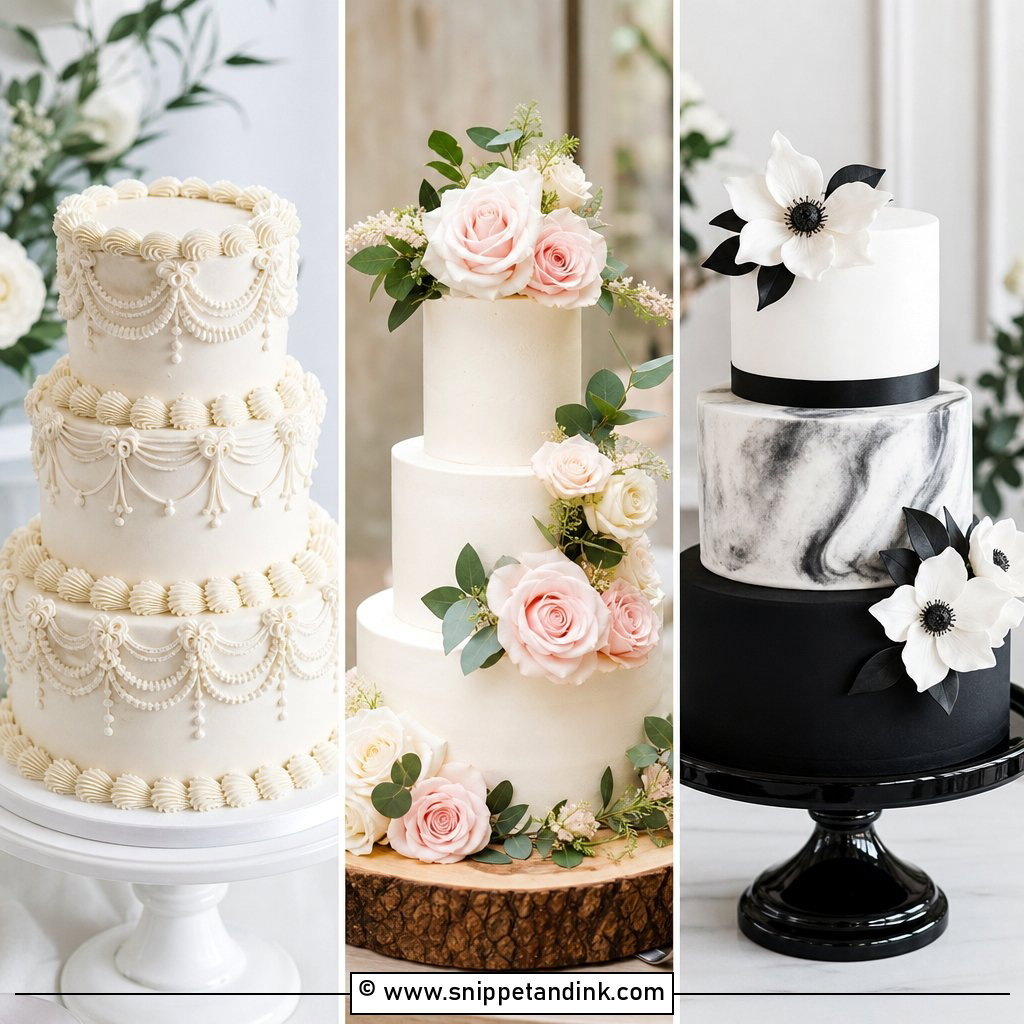 25 3 Tier Wedding Cake Ideas for Elegant Modern Receptions