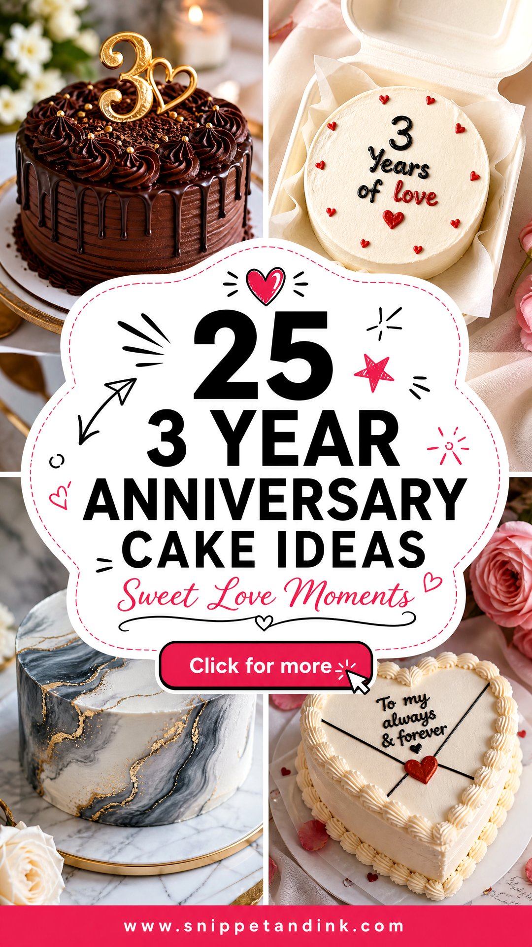 25 3 Year Anniversary Cake Ideas for a Sweet Celebration - 25 3 Year Anniversary Cake Ideas for a Sweet Celebration