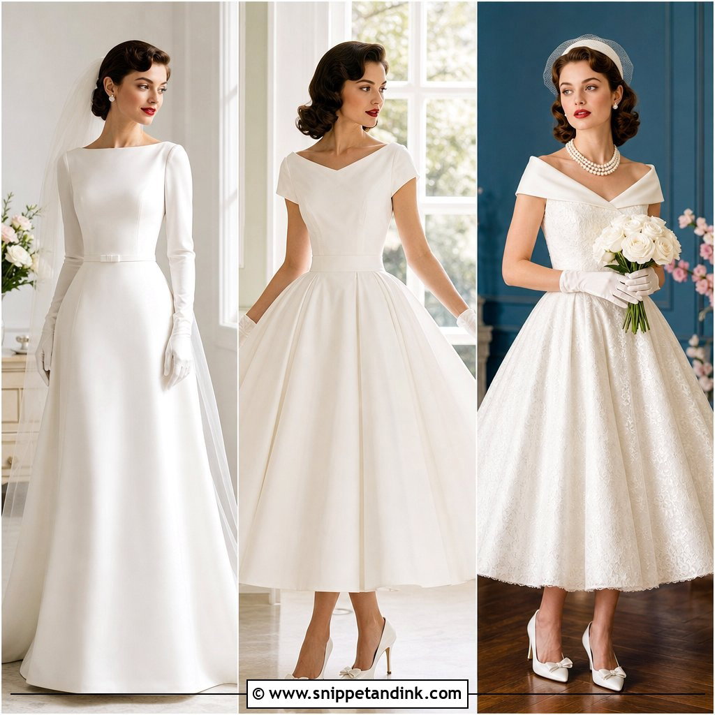 25 50s Style Wedding Dress Ideas