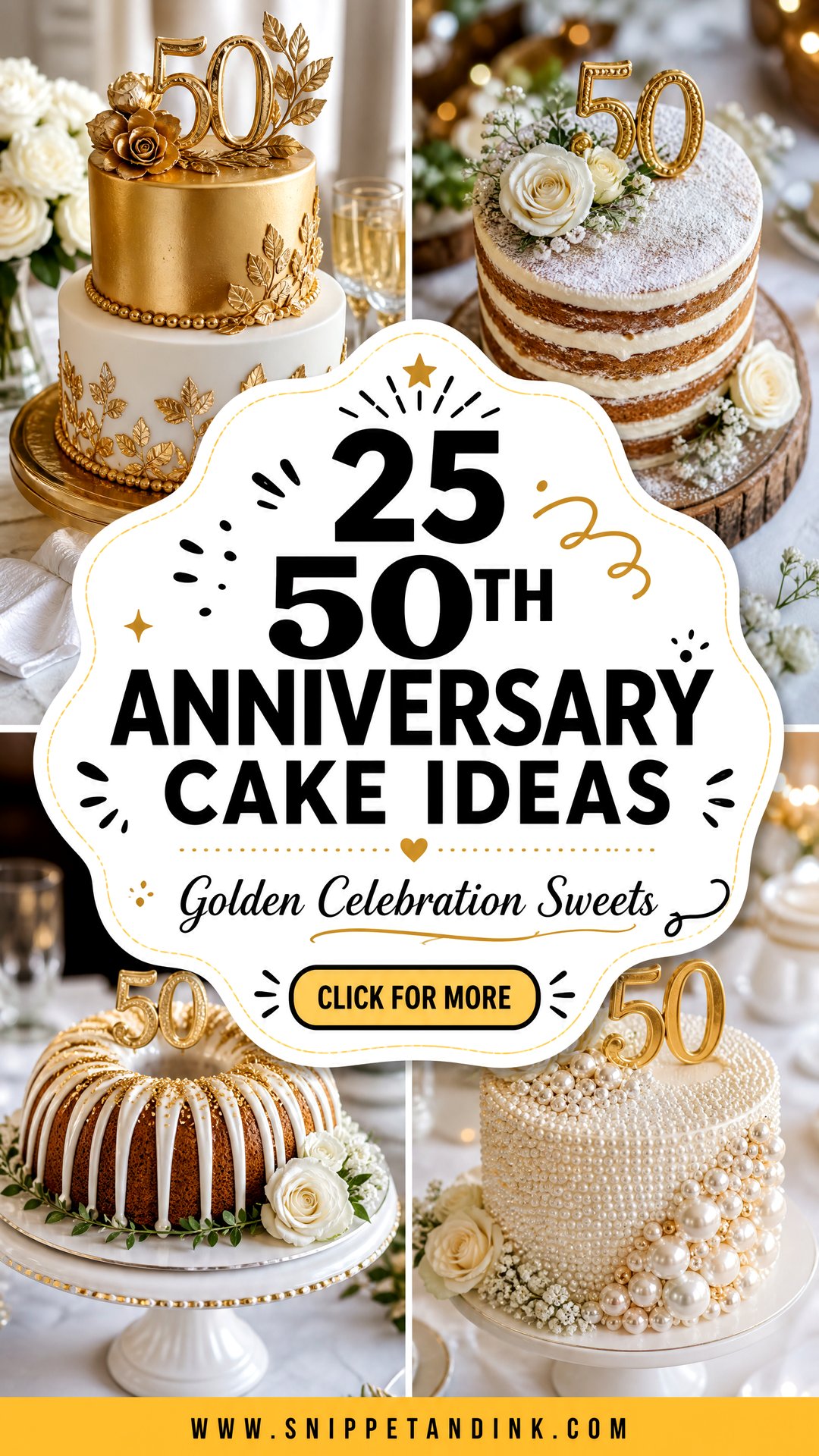25 50th Anniversary Cake Ideas for a Golden Celebration - 25 50th Anniversary Cake Ideas for a Golden Celebration