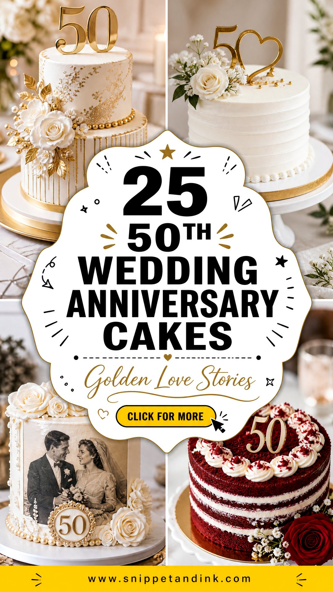 25 50th Wedding Anniversary Cakes for Golden Love Stories - 25 50th Wedding Anniversary Cakes for Golden Love Stories