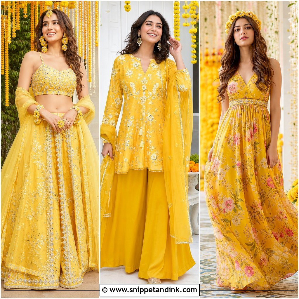 25 Aesthetic Haldi Outfits for Vibrant, Photo-Ready Celebrations