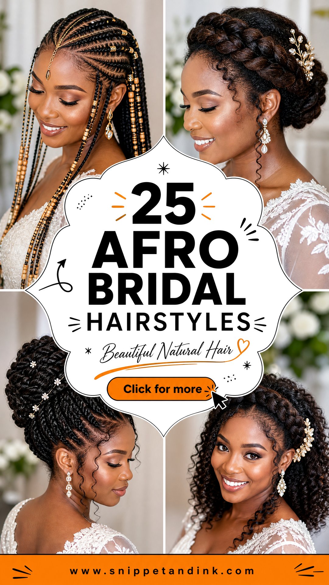 25 Afro Bridal Hairstyles for Beautiful Natural Wedding Hair - 25 Afro Bridal Hairstyles for Beautiful Natural Wedding Hair