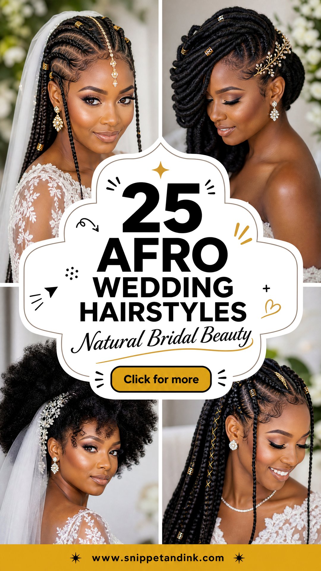 25 Afro Wedding Hairstyles for Stunning Natural Bridal Looks - 25 Afro Wedding Hairstyles for Stunning Natural Bridal Looks