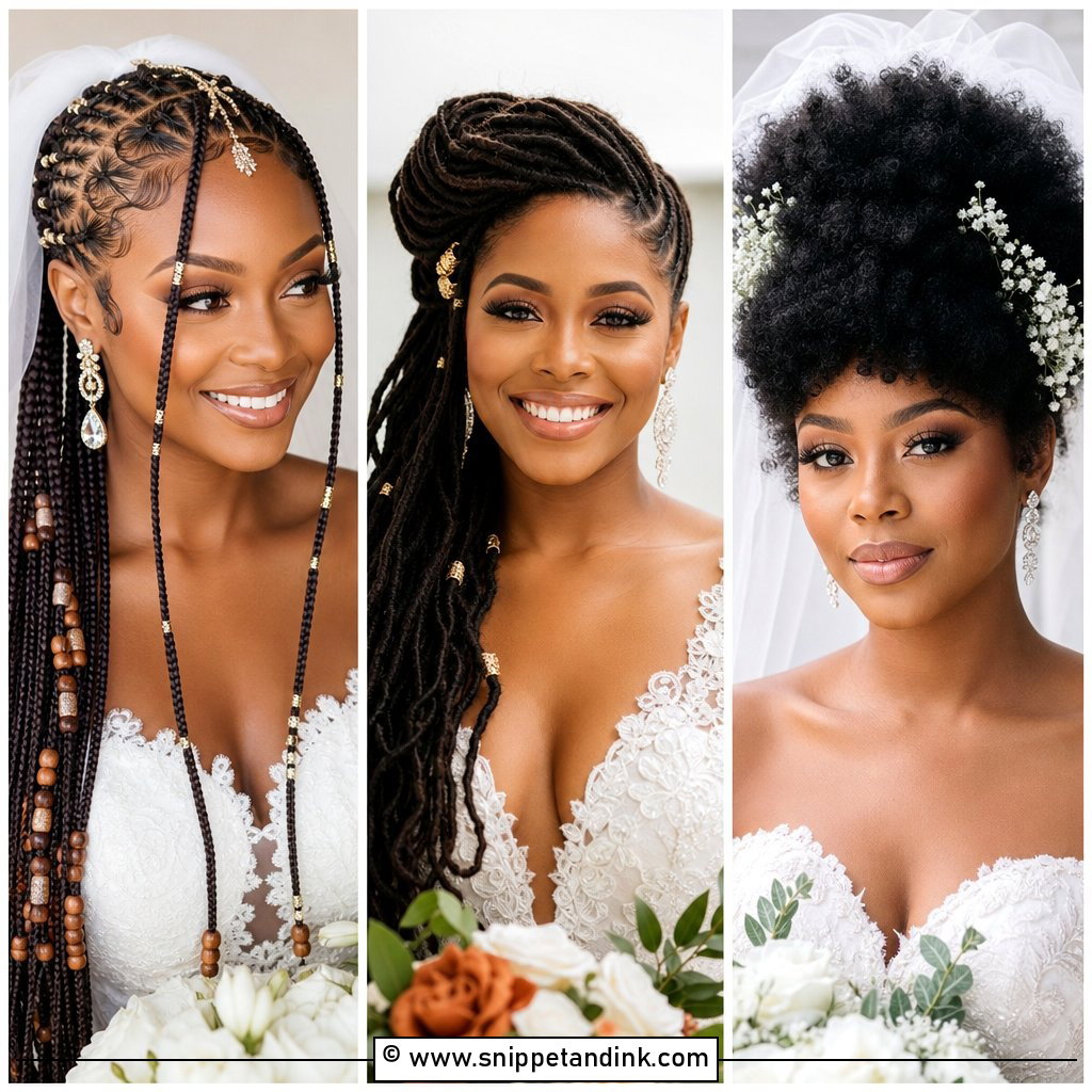 25 Afro Wedding Hairstyles for Stunning Natural Bridal Looks