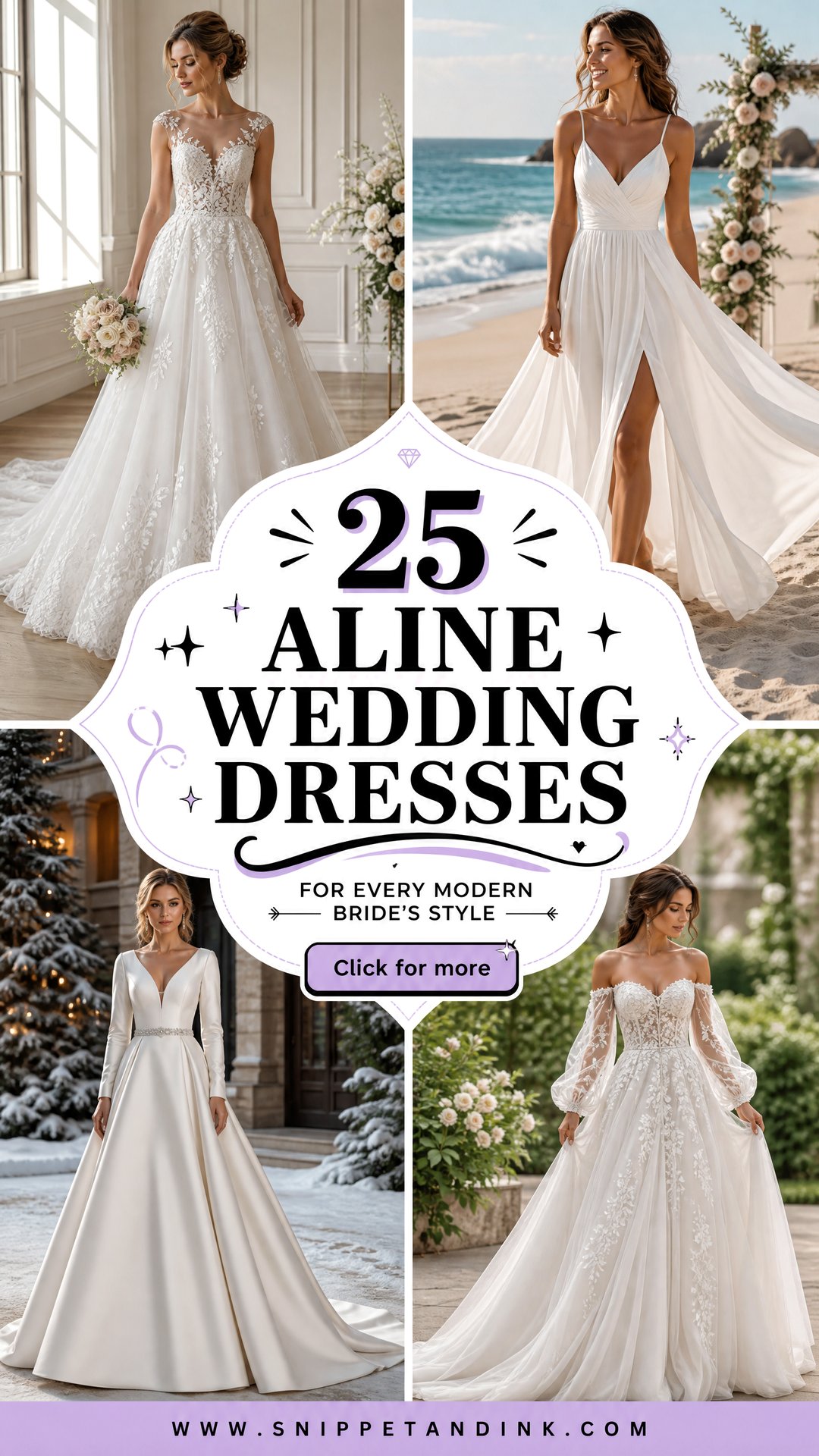 25 Aline Wedding Dresses for Every Modern Brides Style - 25 Aline Wedding Dresses for Every Modern Bride’s Style