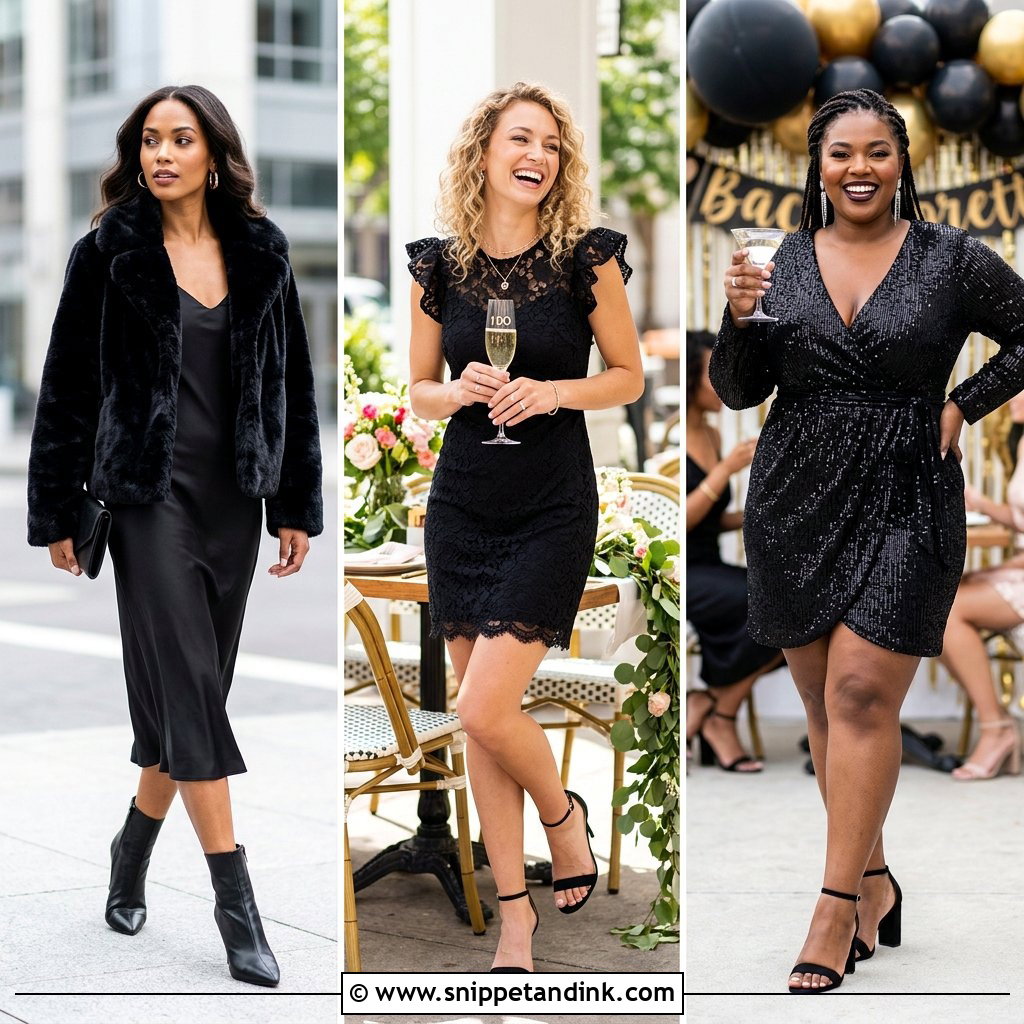 25 All Black Bachelorette Party Outfit Ideas for a Chic Night Out