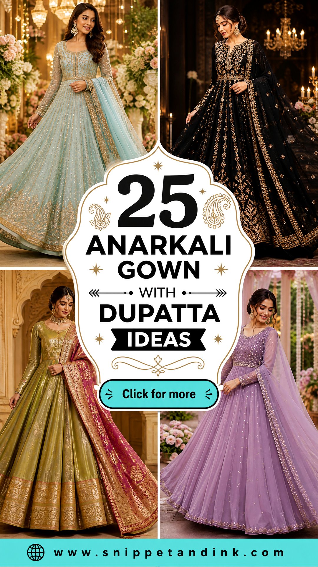 25 Anarkali Gown with Dupatta Ideas for Festive Wedding Guests - 25 Anarkali Gown with Dupatta Ideas for Festive Wedding Guests