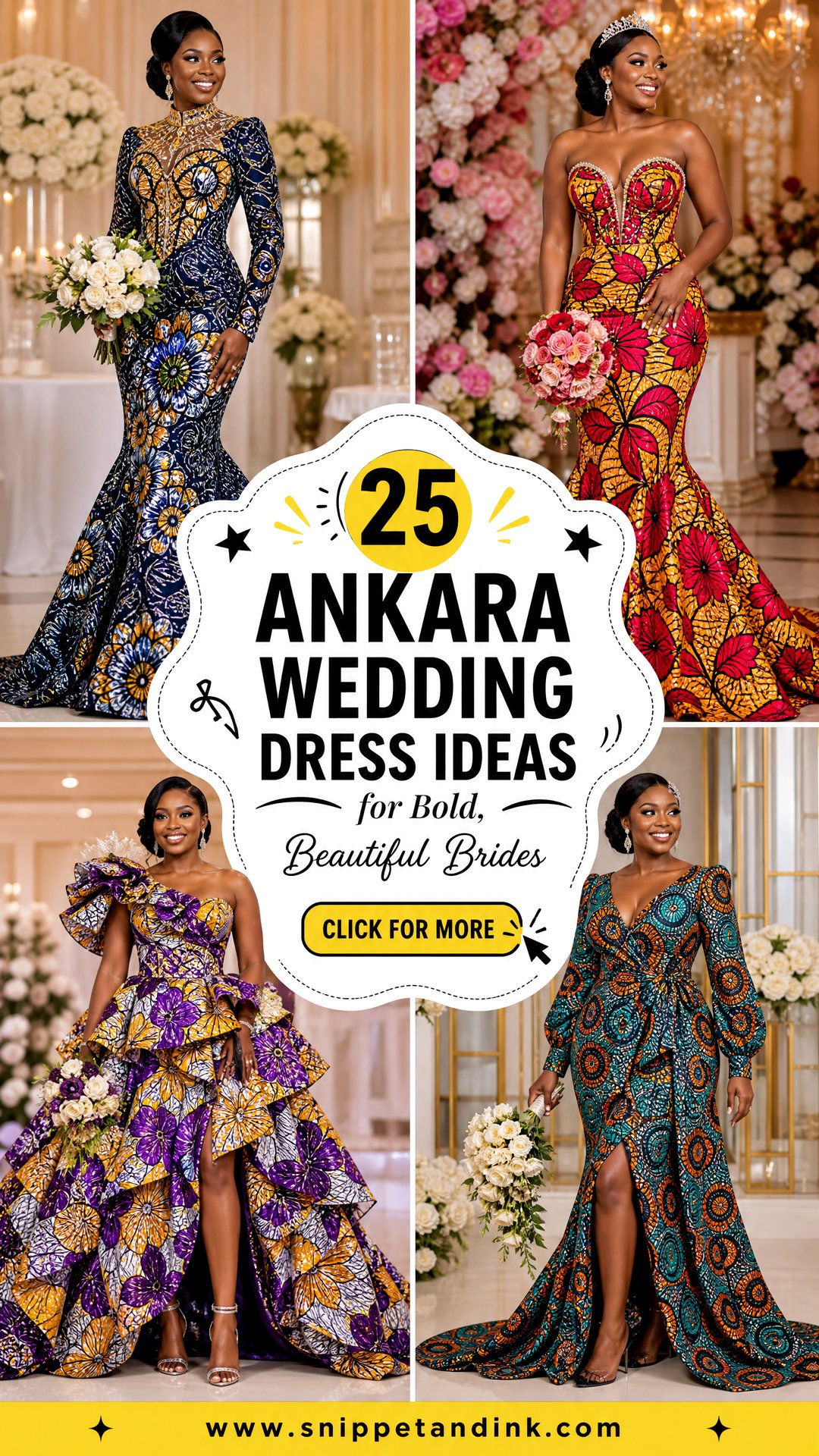 25 Ankara Wedding Dress Ideas for Bold Beautiful Brides - 25 Ankara Wedding Dress Ideas for Bold, Beautiful Brides