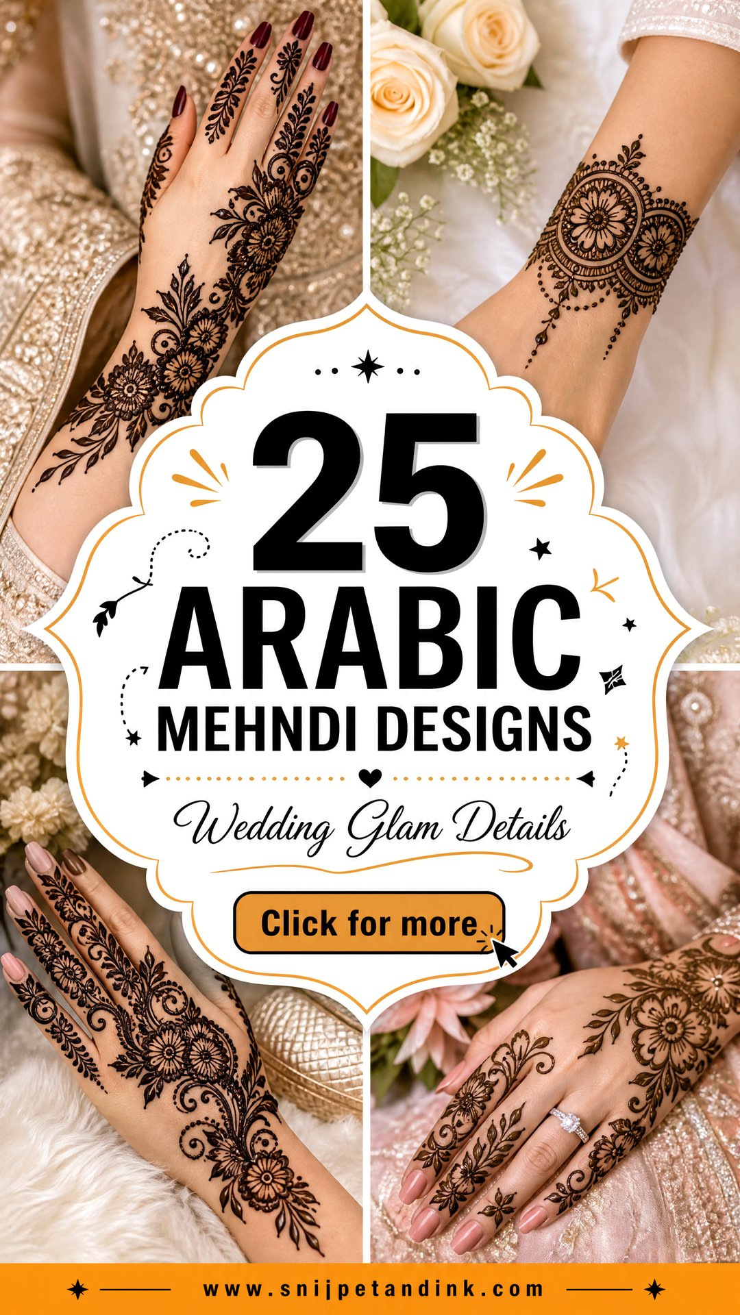 25 Arabic Mehndi Designs Brides Will Love for Wedding Glam - 25 Arabic Mehndi Designs Brides Will Love for Wedding Glam