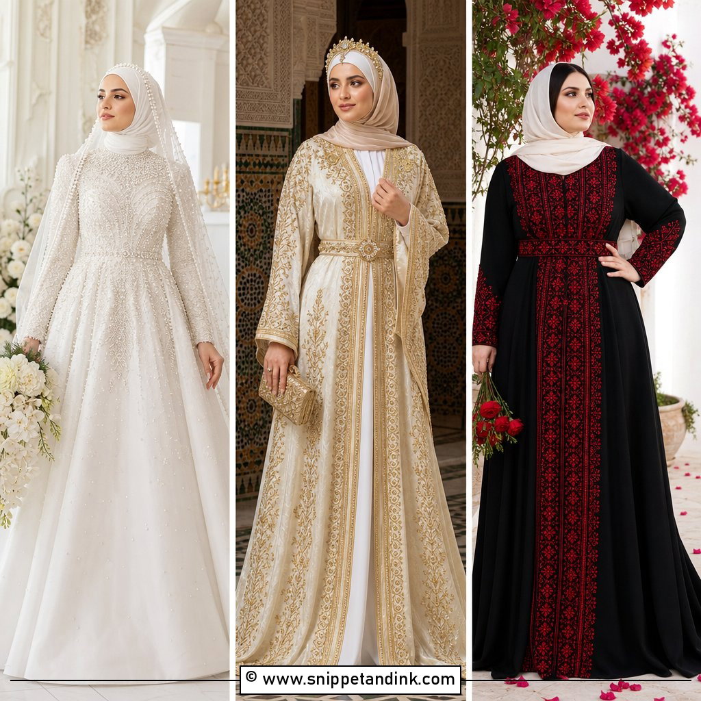 25 Arabic Muslim Wedding Dress Ideas for Modest Luxury