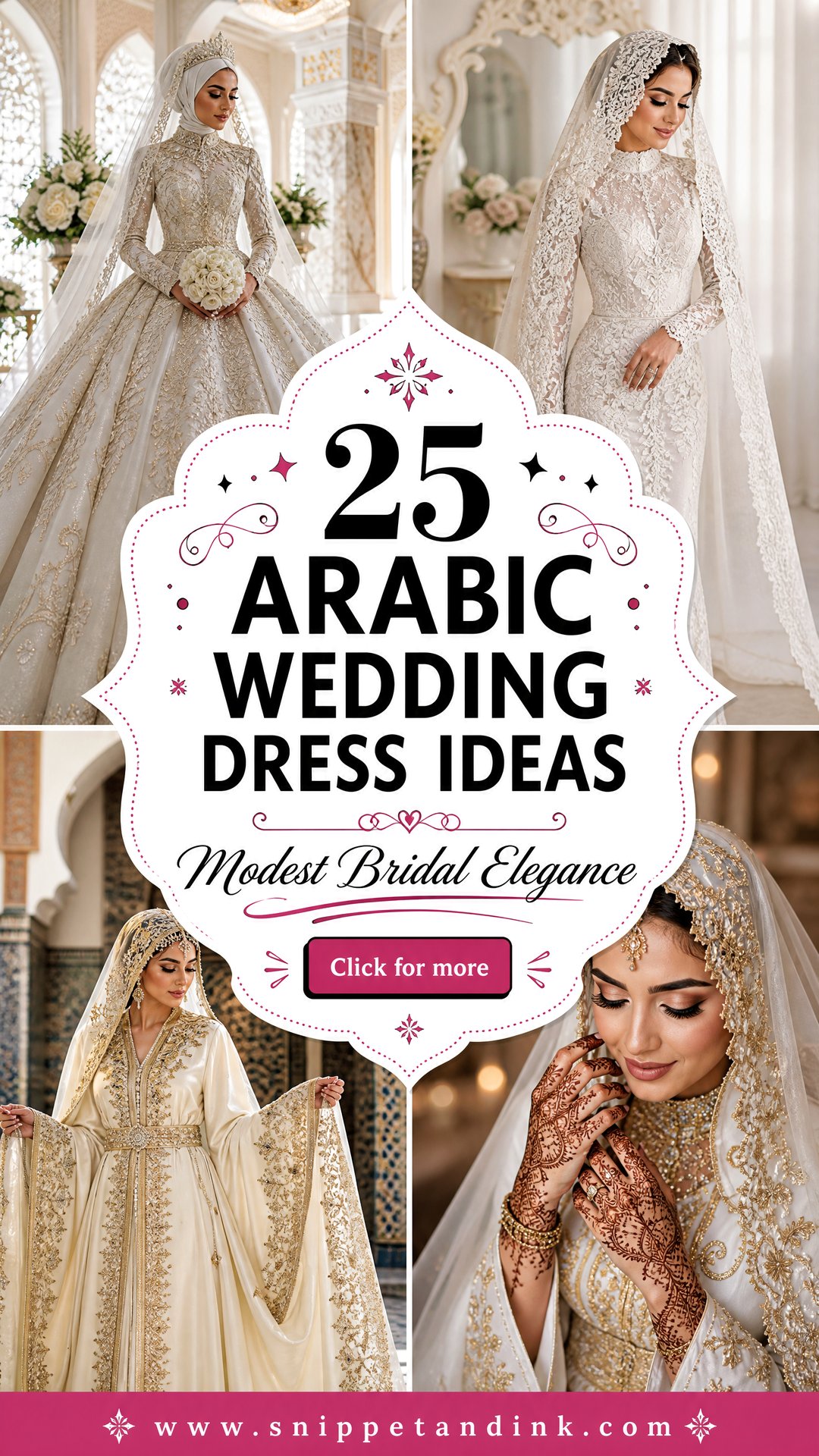 25 Arabic Wedding Dress Ideas for Elegant Modest Brides - 25 Arabic Wedding Dress Ideas for Elegant Modest Brides