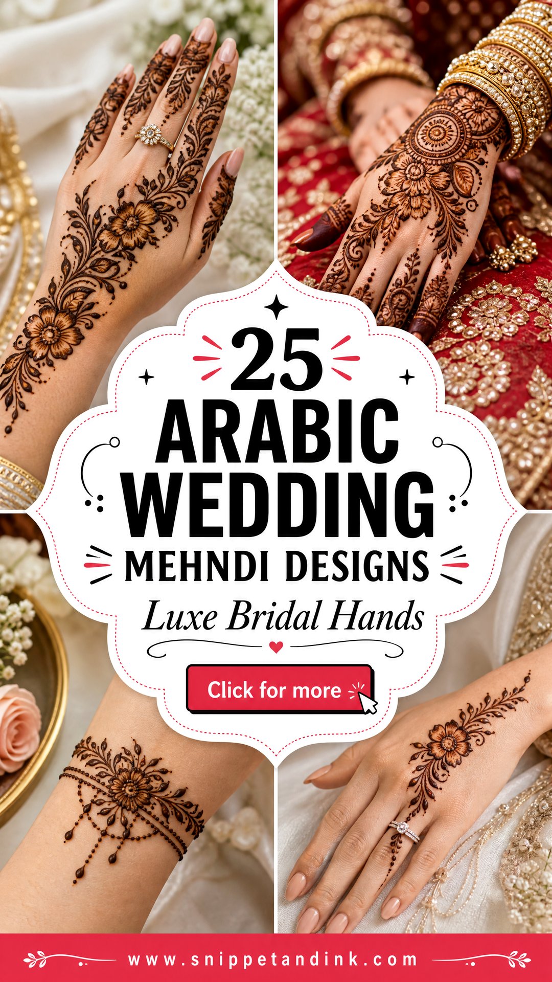 25 Arabic Wedding Mehndi Designs for Luxe Bridal Hands - 25 Arabic Wedding Mehndi Designs for Luxe Bridal Hands