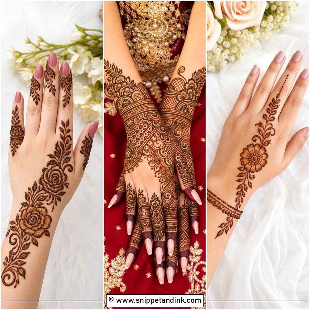 25 Arabic Wedding Mehndi Designs for Luxe Bridal Hands