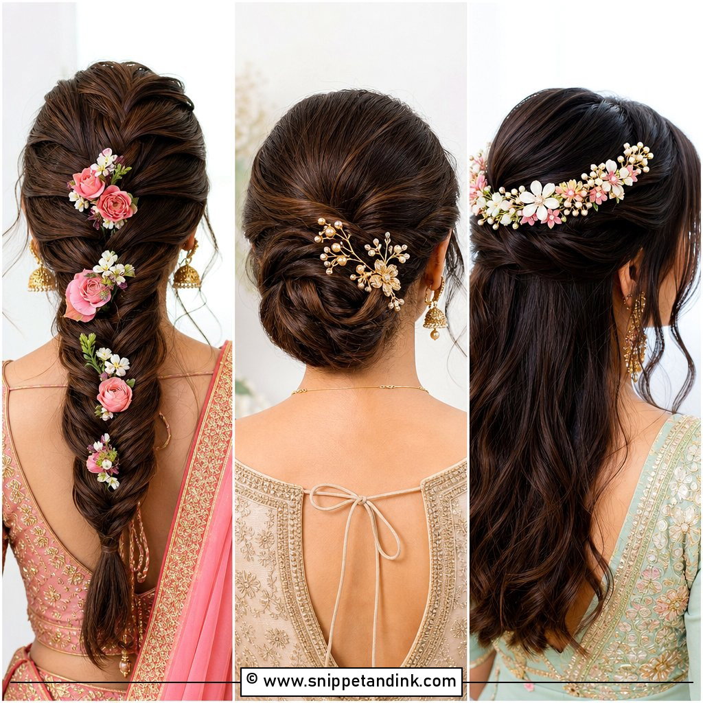 25 Asian Bridal Hair Ideas for Graceful Wedding Style