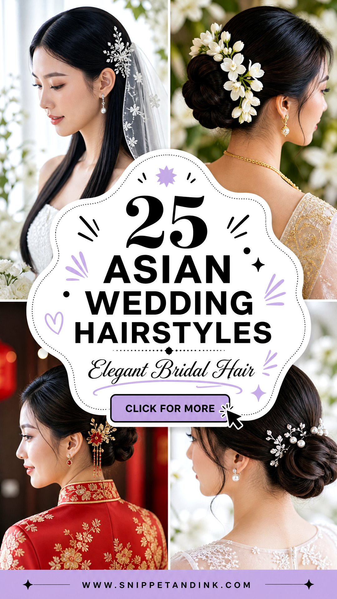25 Asian Wedding Hairstyles for Elegant Bridal Inspiration - 25 Asian Wedding Hairstyles for Elegant Bridal Inspiration