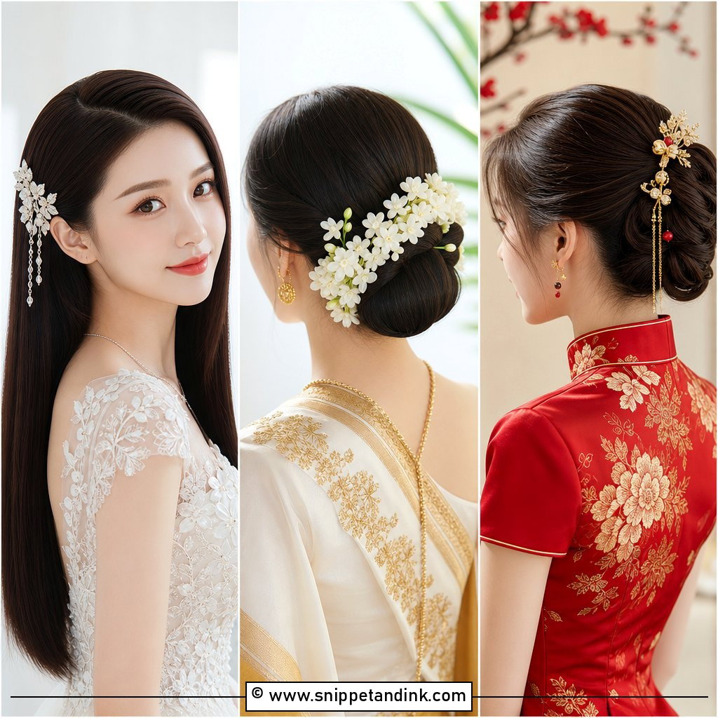 25 Asian Wedding Hairstyles for Elegant Bridal Inspiration
