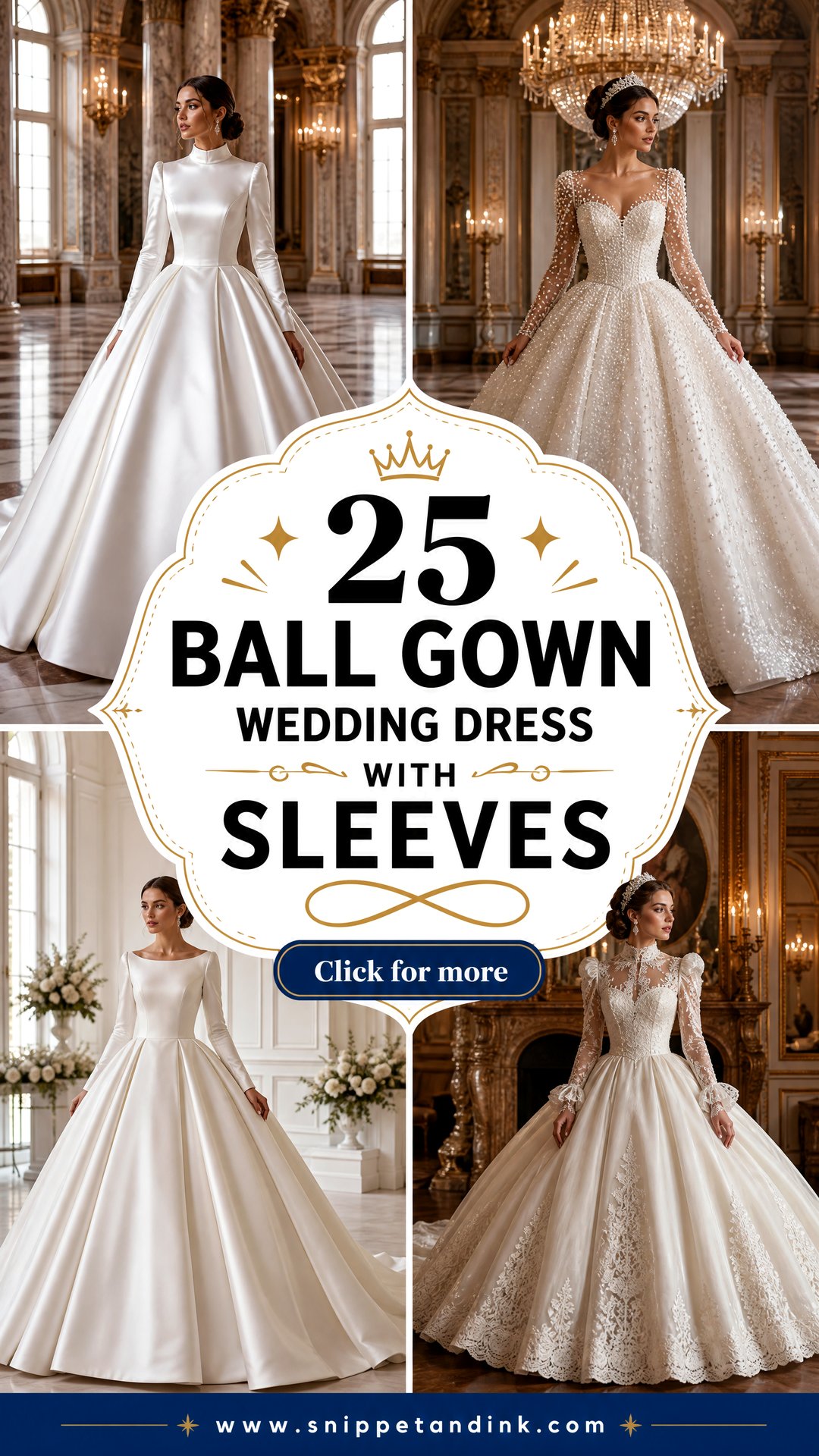 25 Ball Gown Wedding Dress with Sleeves for Timeless Bridal Style - 25 Ball Gown Wedding Dress with Sleeves for Timeless Bridal Style