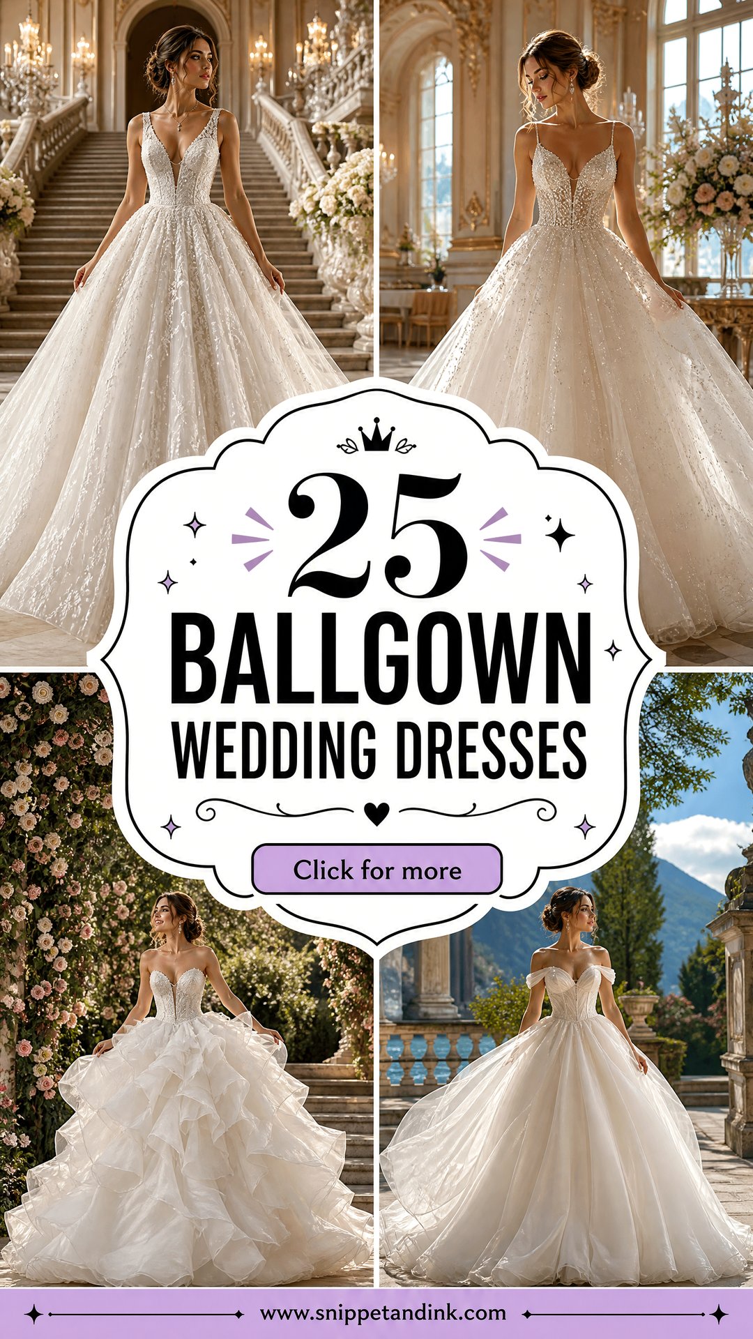 25 Ballgown Wedding Dresses for a Fairytale Bridal Moment - 25 Ballgown Wedding Dresses for a Fairytale Bridal Moment