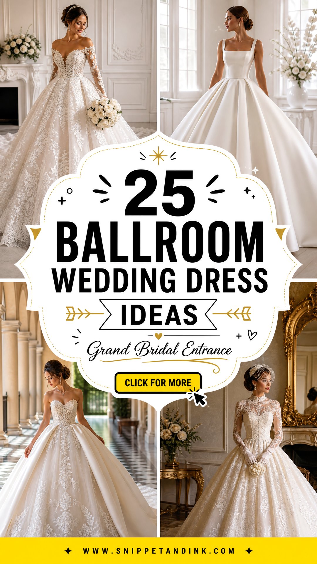 25 Ballroom Wedding Dress Ideas for a Grand Bridal Entrance - 25 Ballroom Wedding Dress Ideas for a Grand Bridal Entrance