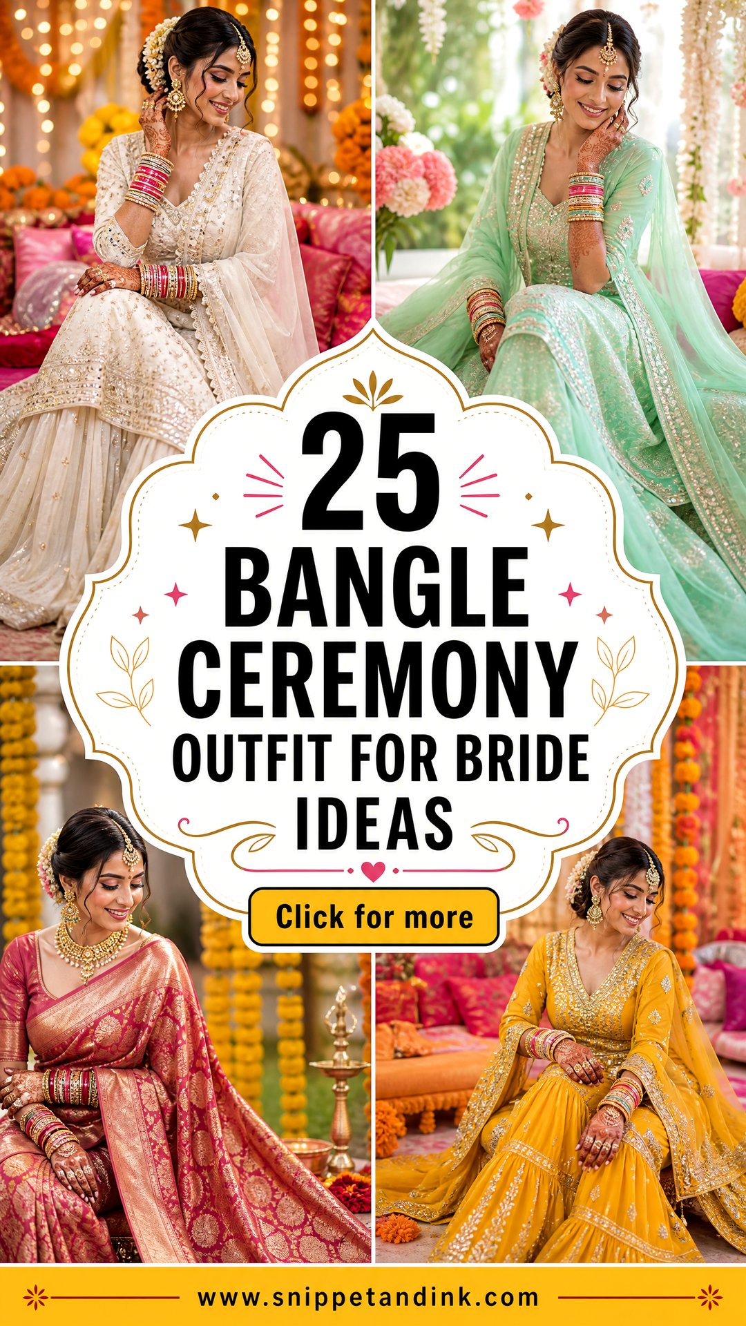 25 Bangle Ceremony Outfit for Bride Ideas for a Radiant Look - 25 Bangle Ceremony Outfit for Bride Ideas for a Radiant Look