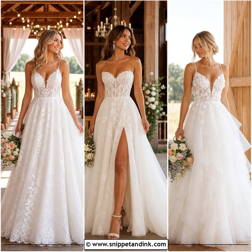 25 Barn Wedding Dress Ideas for Effortless Rustic Romance