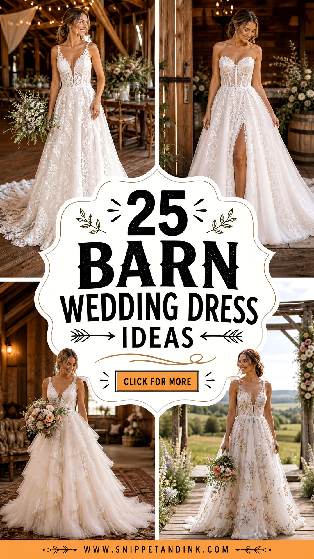 25 Barn Wedding Dress Ideas for Effortless Rustic Romance - 25 Barn Wedding Dress Ideas for Effortless Rustic Romance