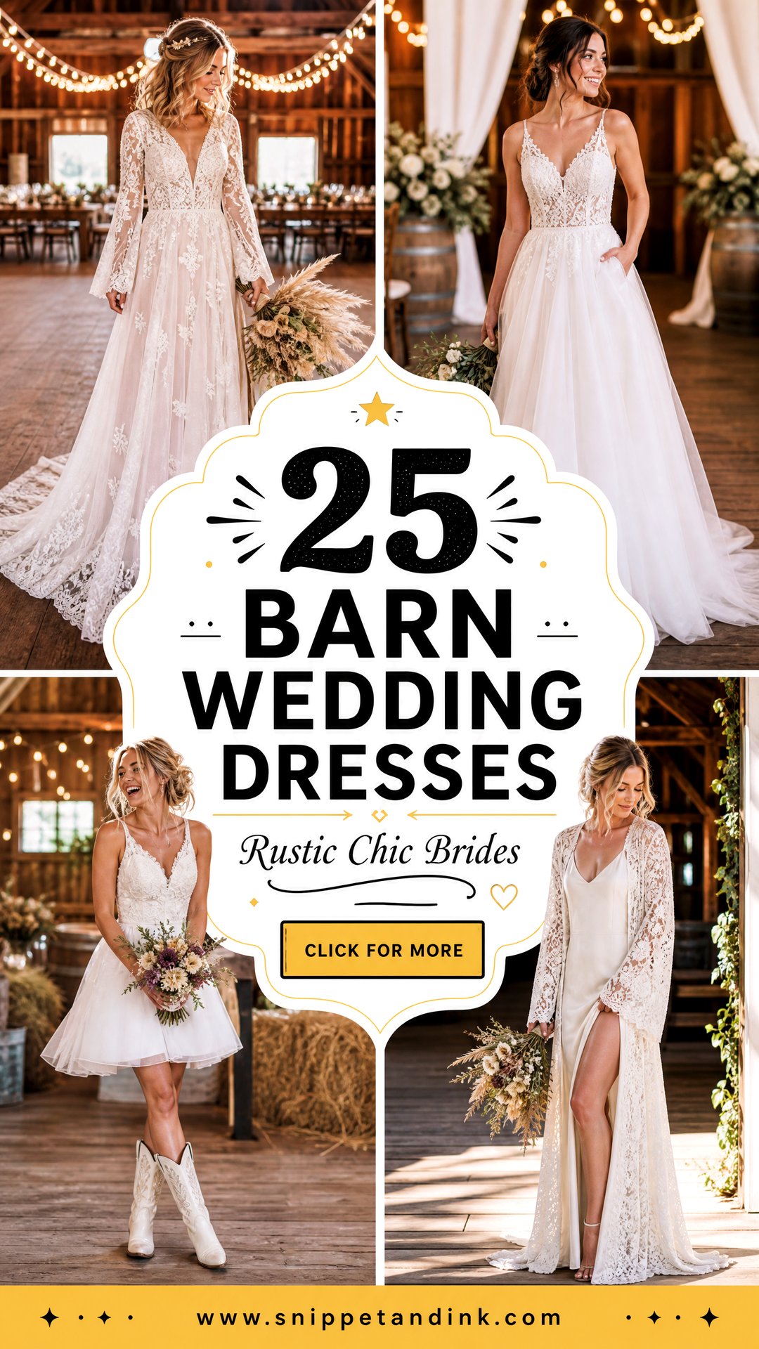 25 Barn Wedding Dresses for Rustic Brides With Chic Style - 25 Barn Wedding Dresses for Rustic Brides With Chic Style
