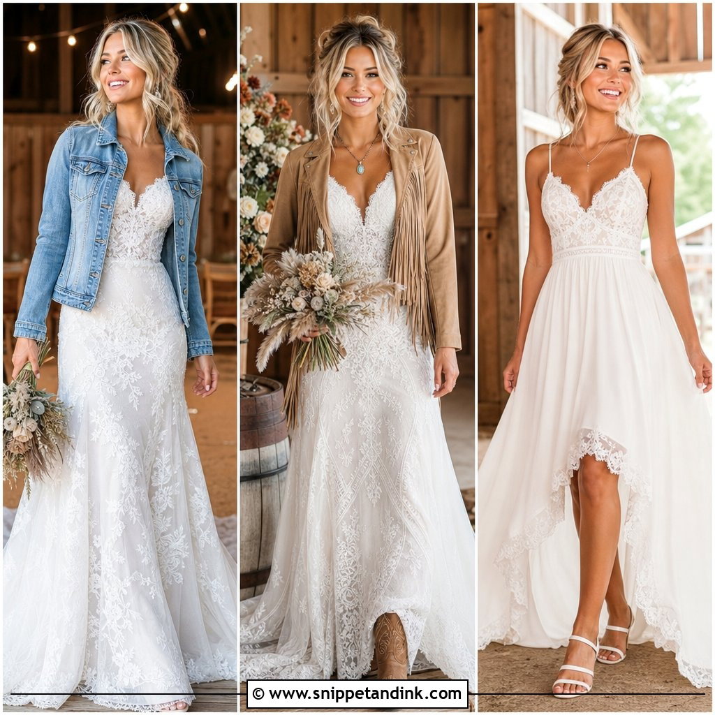 25 Barn Wedding Dresses