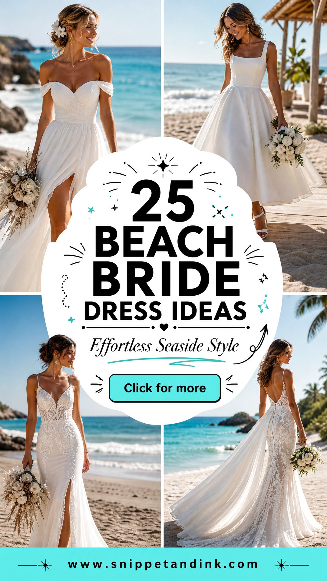 25 Beach Bride Dress Ideas for Effortless Seaside Style - 25 Beach Bride Dress Ideas for Effortless Seaside Style