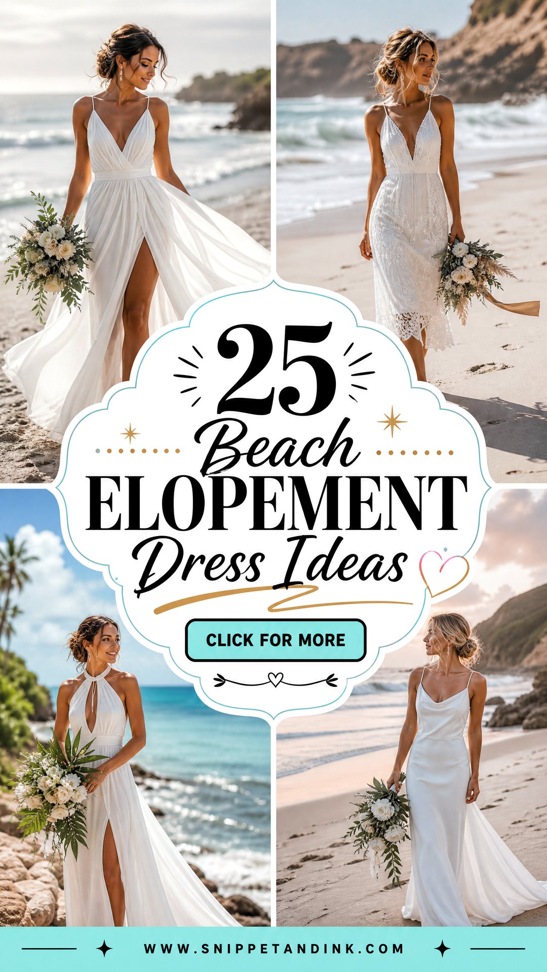 25 Beach Elopement Dress Ideas for a Dreamy Seaside Vow - 25 Beach Elopement Dress Ideas for a Dreamy Seaside Vow