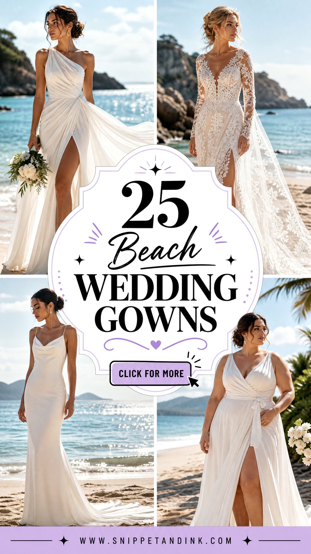 25 Beach Wedding Gowns for an Effortlessly Elegant Look - 25 Beach Wedding Gowns for an Effortlessly Elegant Look
