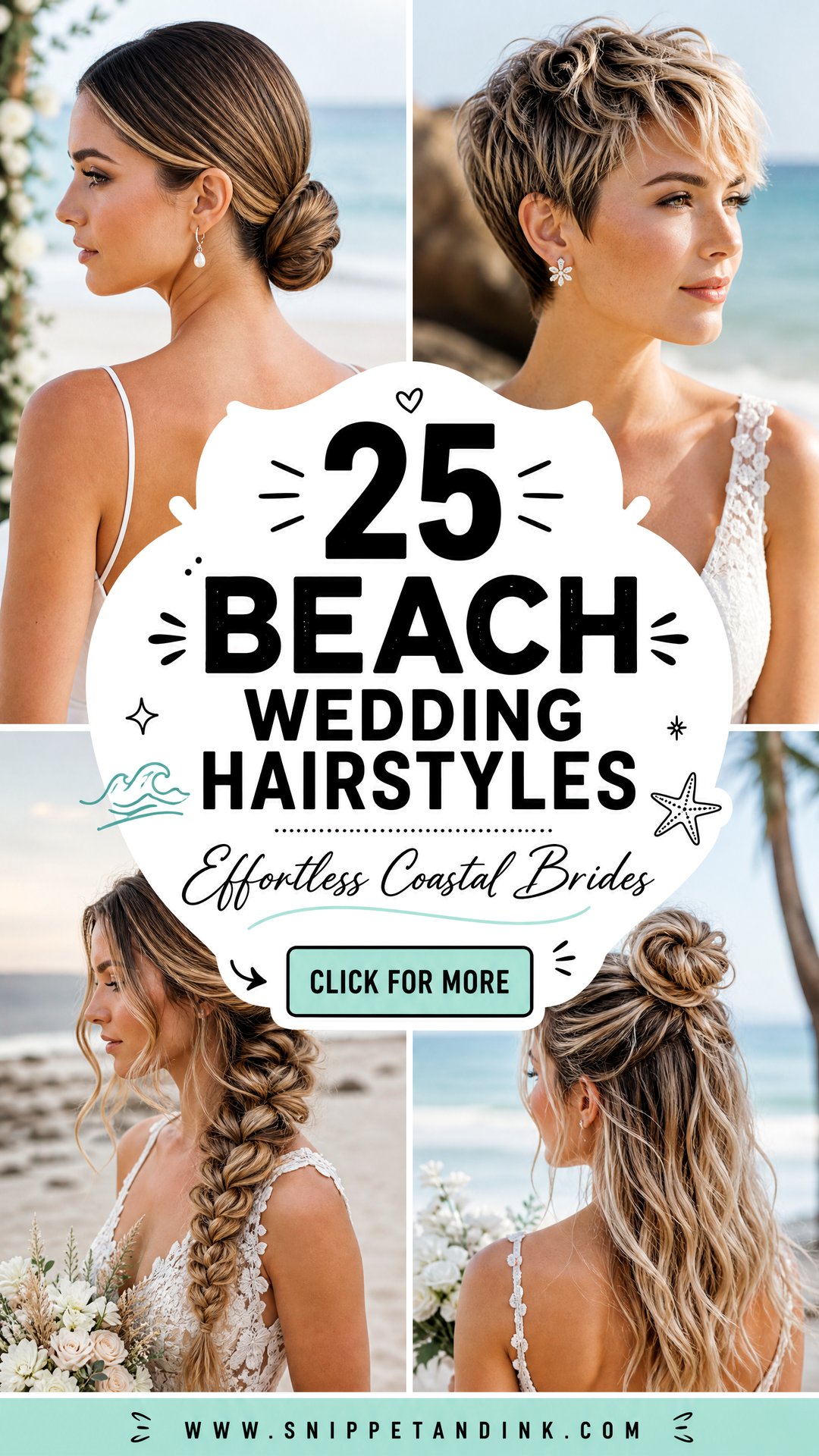 25 Beach Wedding Hairstyles for Effortless Coastal Brides - 25 Beach Wedding Hairstyles for Effortless Coastal Brides