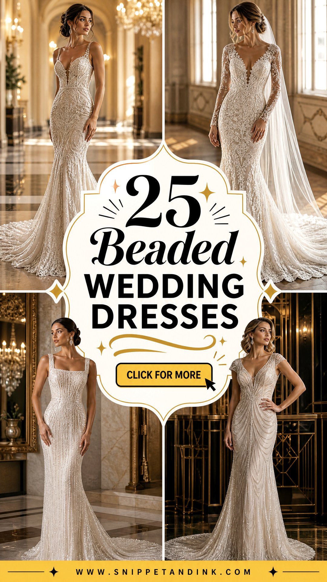 25 Beaded Wedding Dresses for a Truly Radiant Bridal Look - 25 Beaded Wedding Dresses for a Truly Radiant Bridal Look