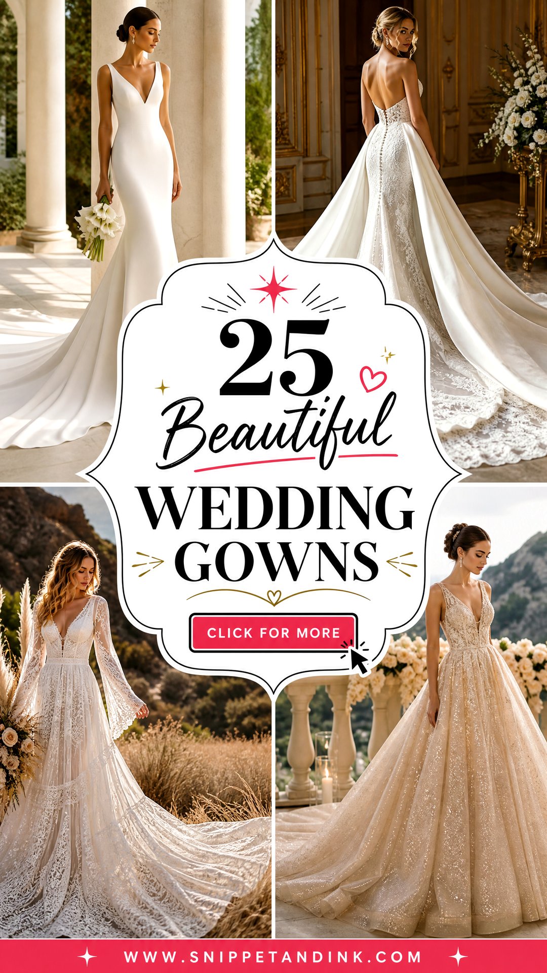 25 Beautiful Wedding Gowns for Your Dream Bridal Moment - 25 Beautiful Wedding Gowns for Your Dream Bridal Moment