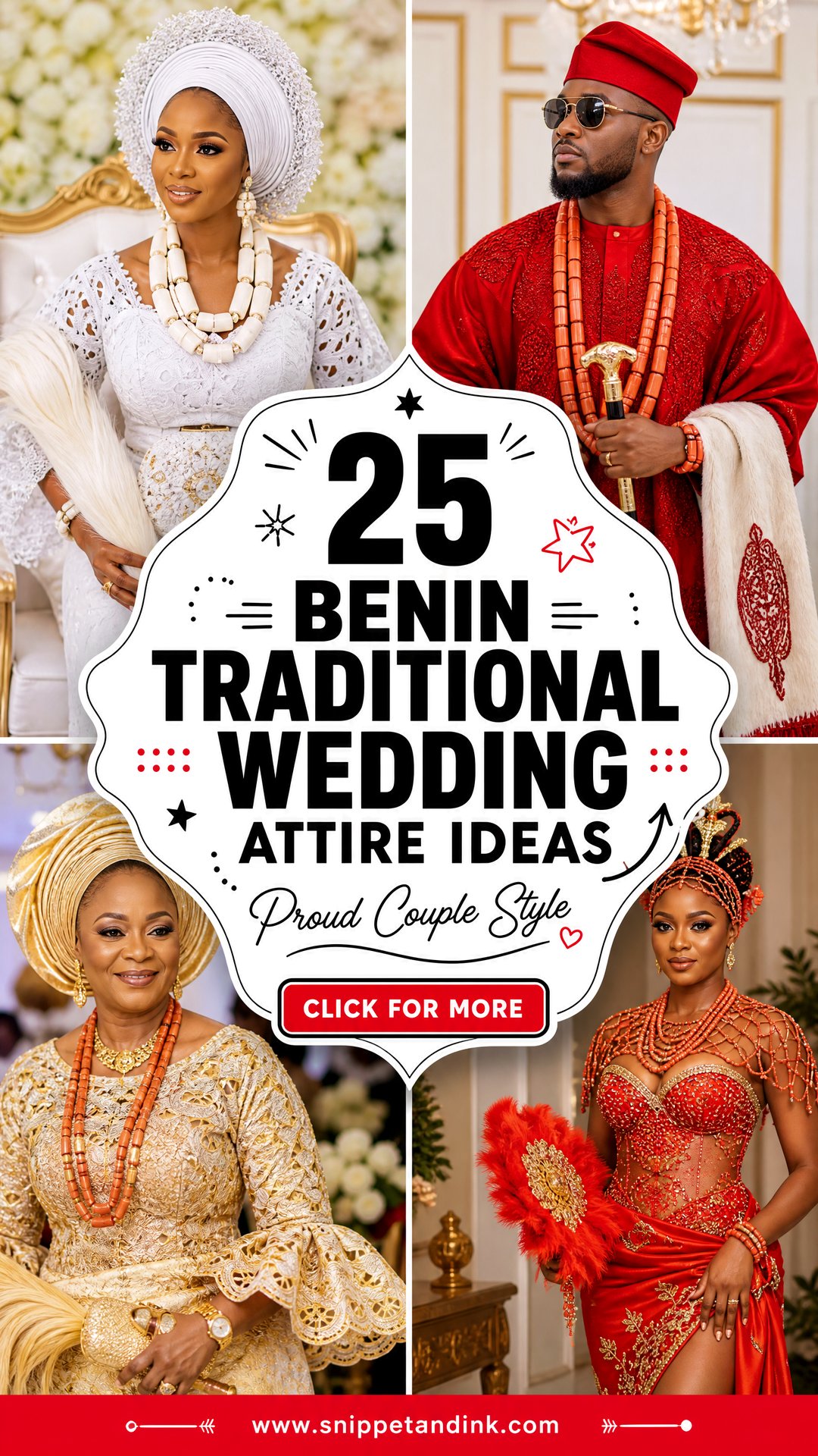 25 Benin Traditional Wedding Attire Ideas for Proud Couples - 25 Benin Traditional Wedding Attire Ideas for Proud Couples
