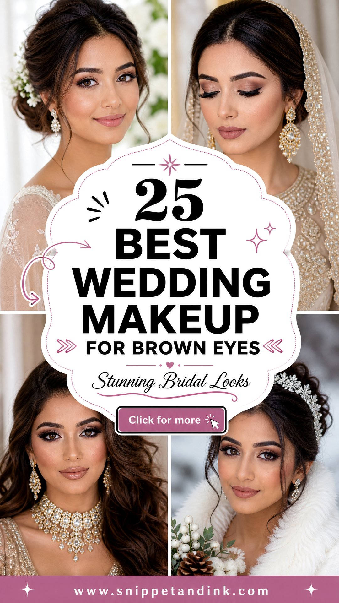 25 Best Wedding Makeup for Brown Eyes Stunning Bridal Looks - 25 Best Wedding Makeup for Brown Eyes: Stunning Bridal Looks