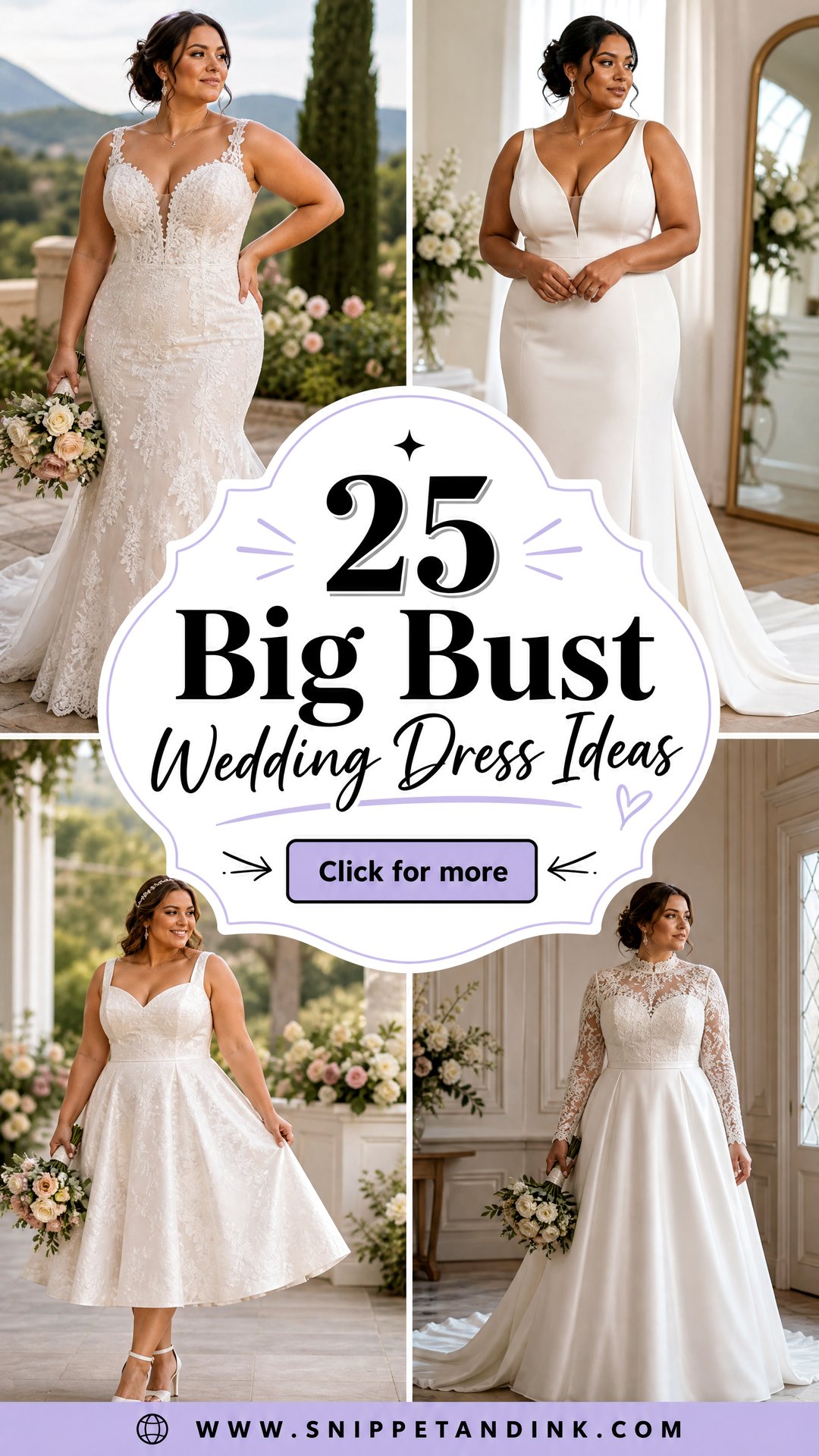 25 Big Bust Wedding Dress Ideas for Flattering Bridal Style - 25 Big Bust Wedding Dress Ideas for Flattering Bridal Style